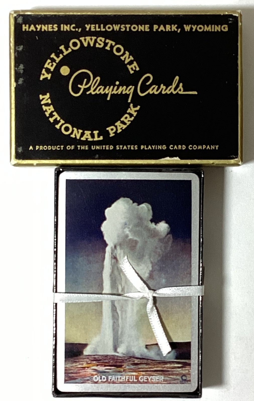 Yellowstone National Park Old Faithful Geyser Vintage Playing Cards Unused Deck