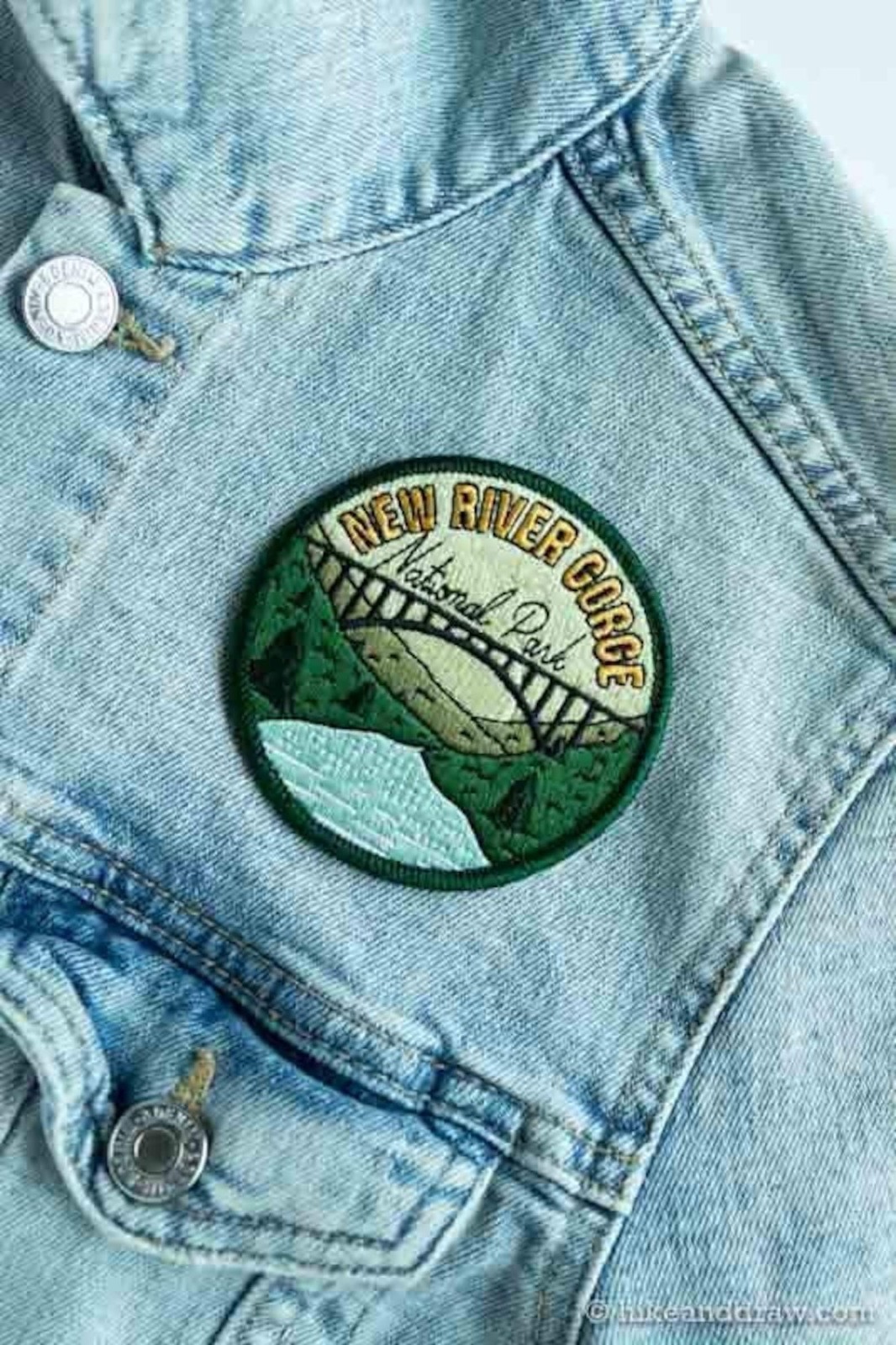 New River Gorge National park Patch Iron-On Applique Souvenir Gift