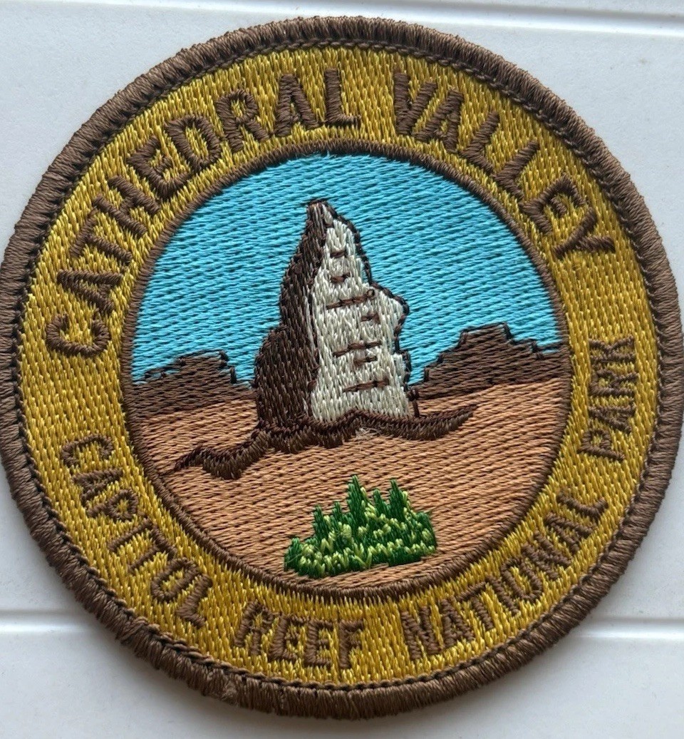 Cathedral Valley Capitol Reef National Park Round Embroidered Souvenir Patch