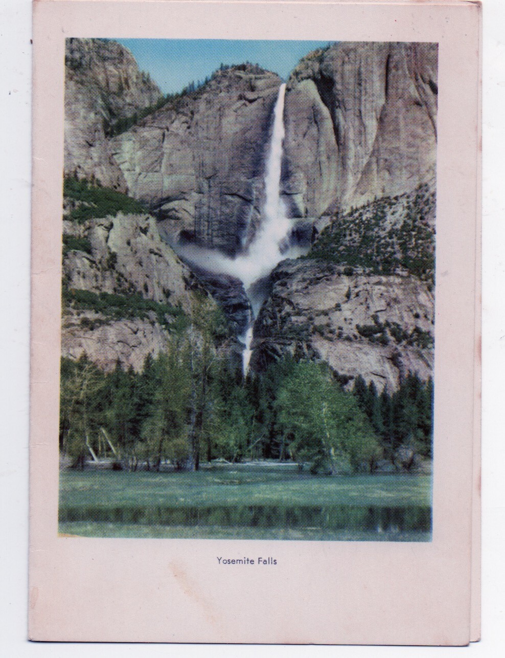 1948 Camp Curry Yosemite National Park Lunch Menu showing Yosemite Falls