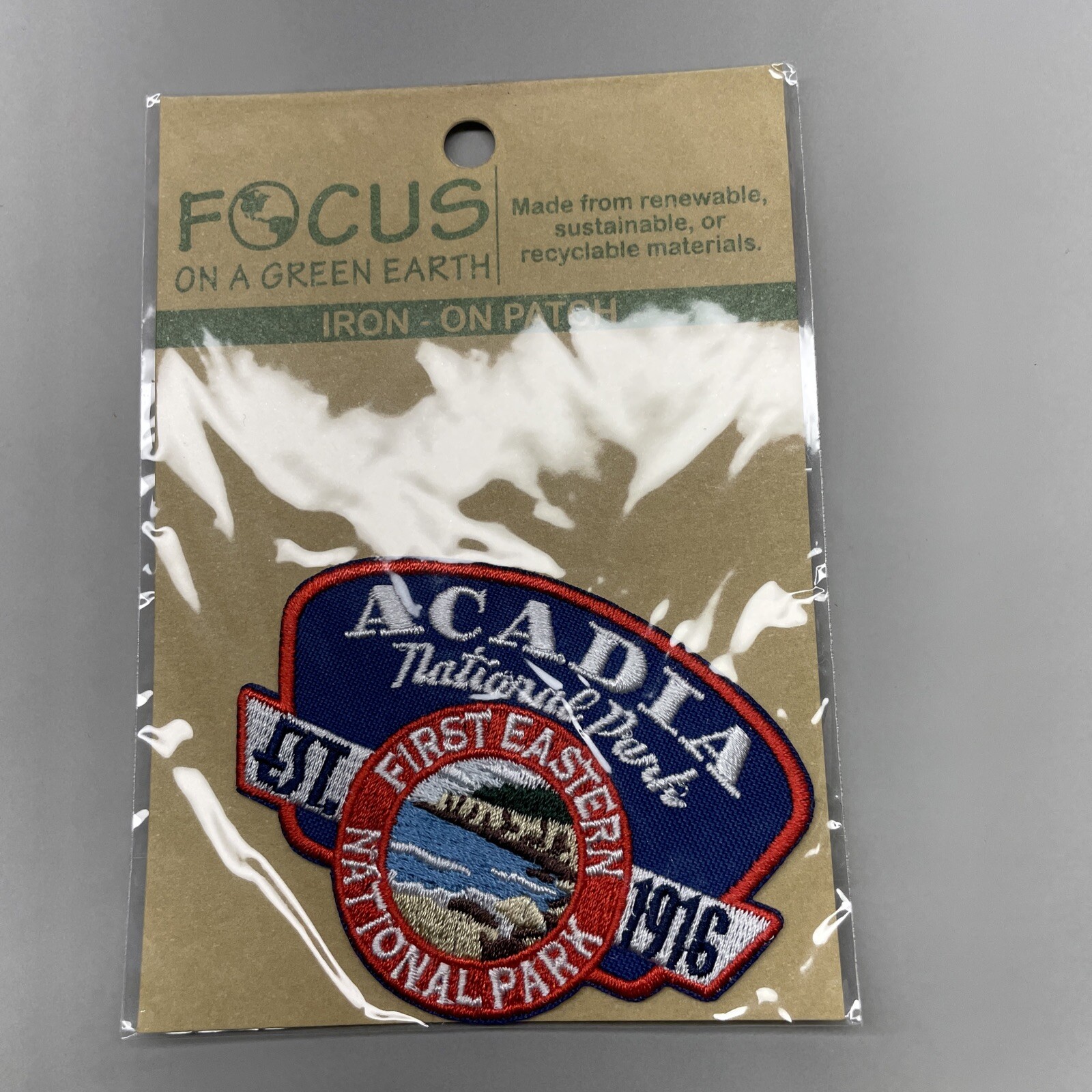 Acadia National Park Maine Coast Est 1916 Embroidered Patch Badge