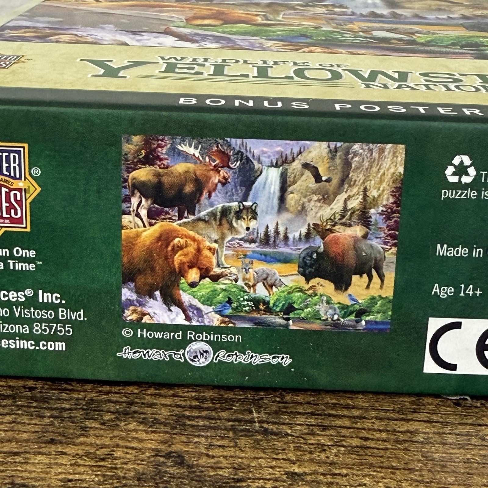 Rare WILDLIFE oF YELLOWSTONE NATIONAL PARK BONUS POSTER INCLUDED 1000pc #60889