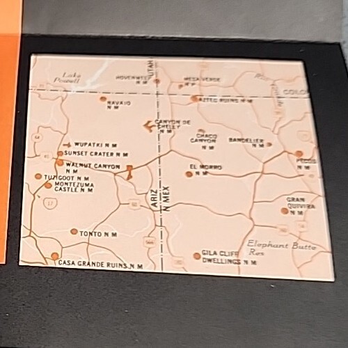 1974 Arizona AZ Sunset Crater Wupatki National Park Service Vintage Brochure