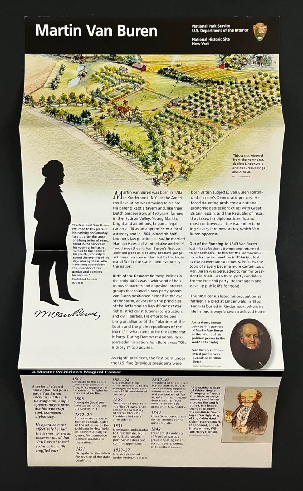 2016 Martin Van Buren National Historic Site New York NPS Travel Guide Brochure
