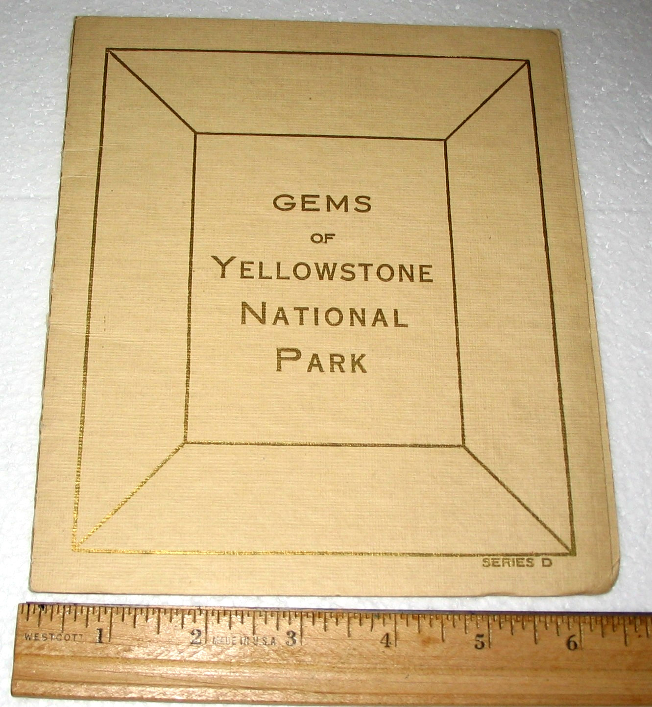 Early Haynes Souvenir Book of Yellowstone National Park Vintage Gems Brochure