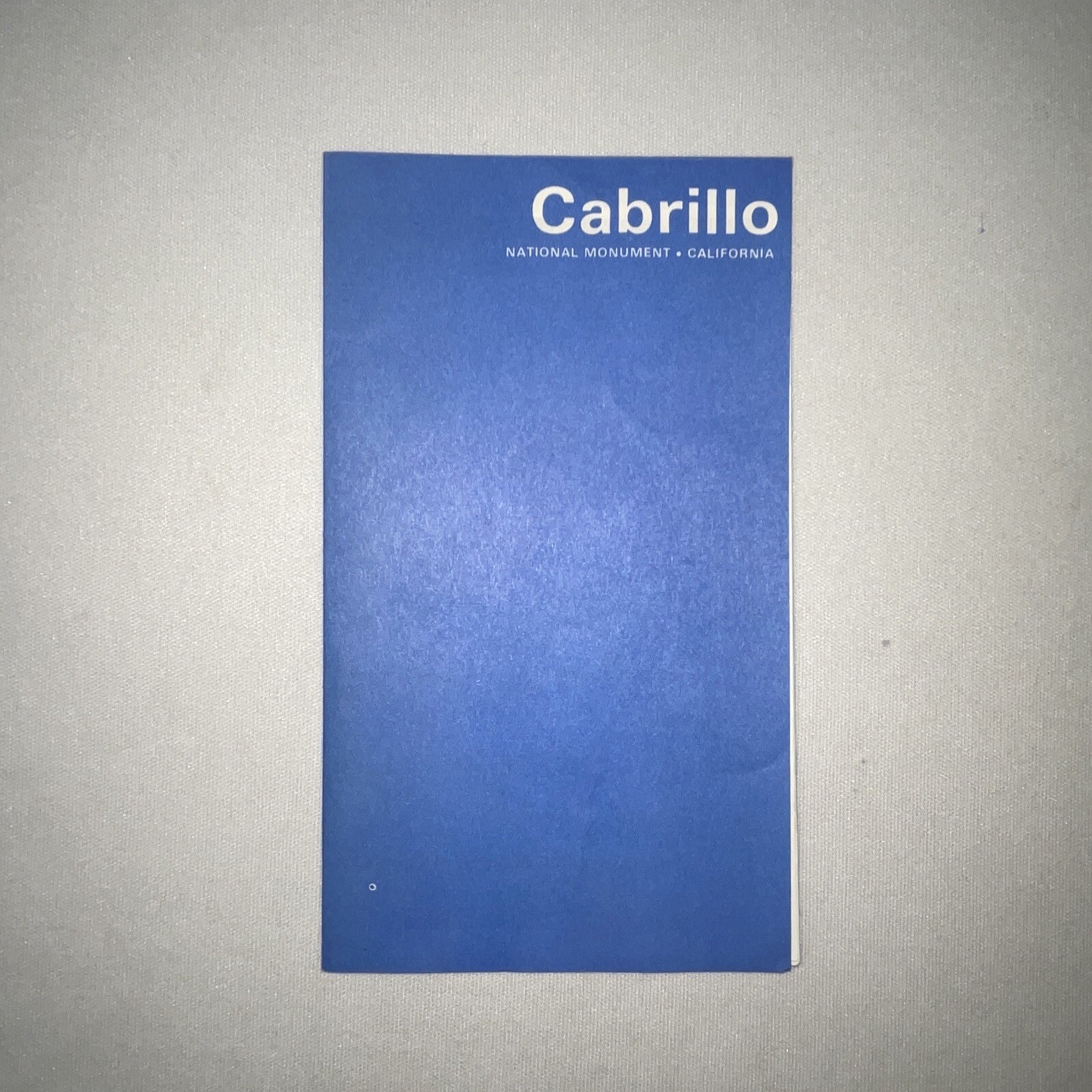 1975 Cabrillo National Monument Park Vintage Travel Brochure Map Info California