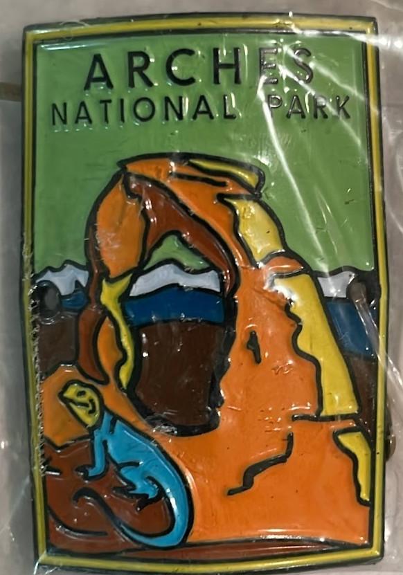 Arches National Park Lizard Scenic Travel Souvenir Pin NEW