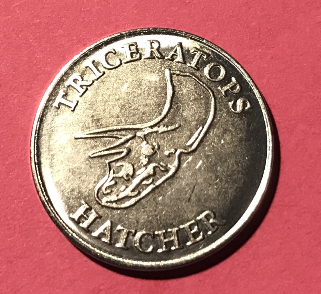 “New Listing!” Smithsonian Institution Triceratops Hatcher Collectible Token