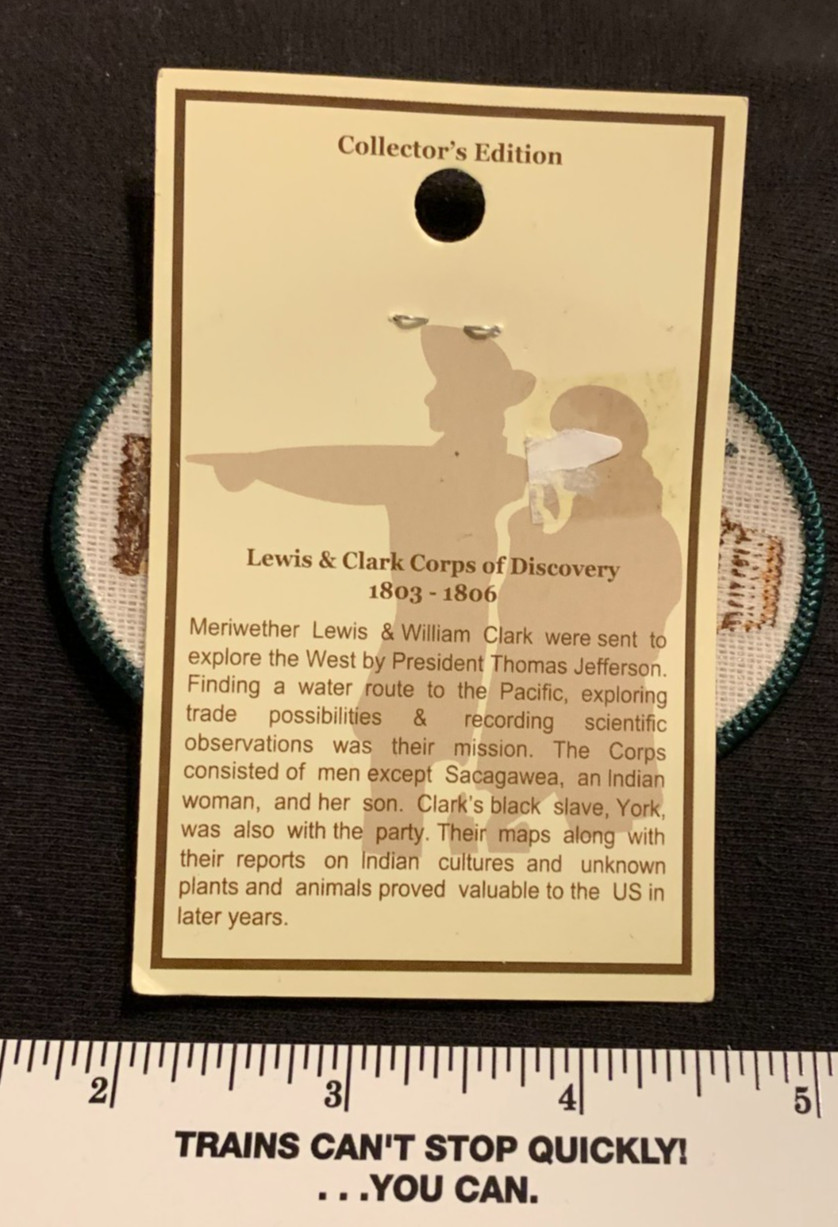 LEWIS AND CLARK FORT CLATSOP OREGON Embroidered Iron-On Patch