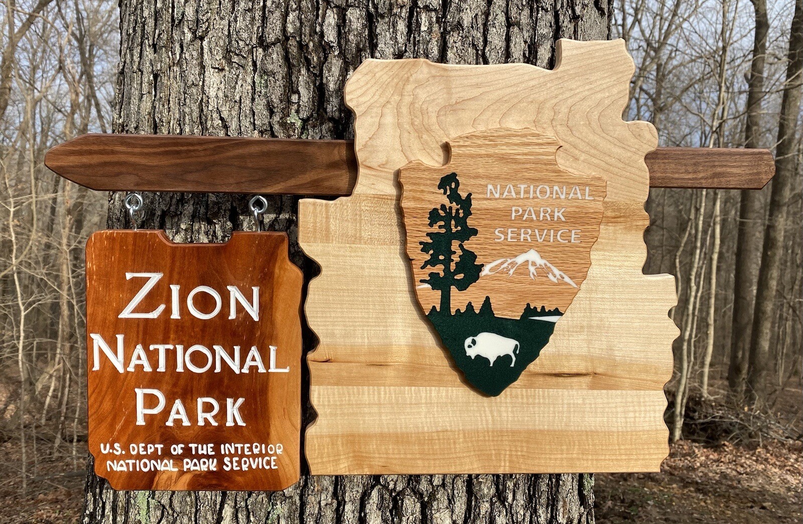 Zion National Park Wall Decor Utah UT Kenab Entrance Sign Deluxe Replica Miniatu