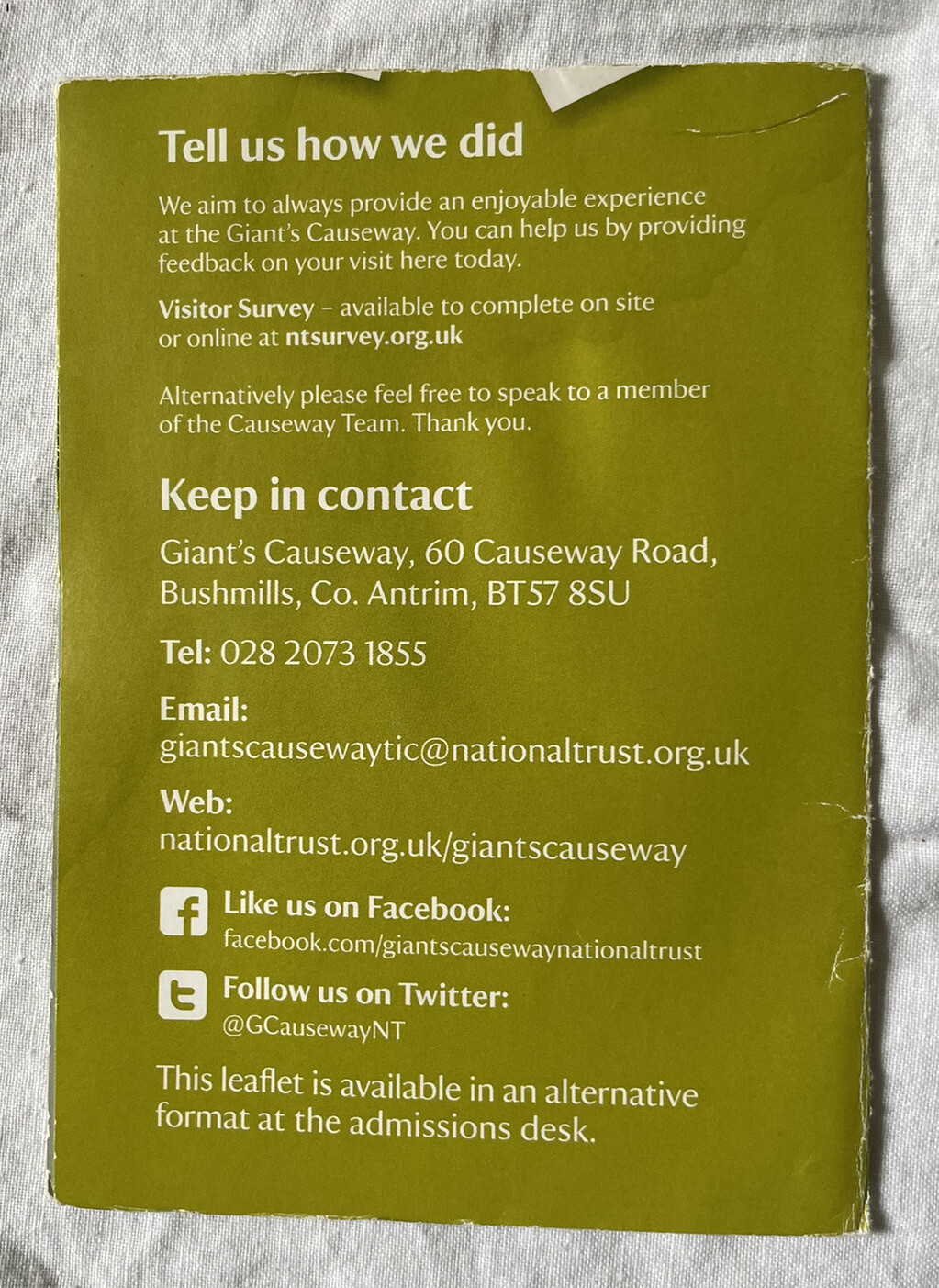 National Trust Giants Causeway Shaped by Imagination Book Ireland Souvenir