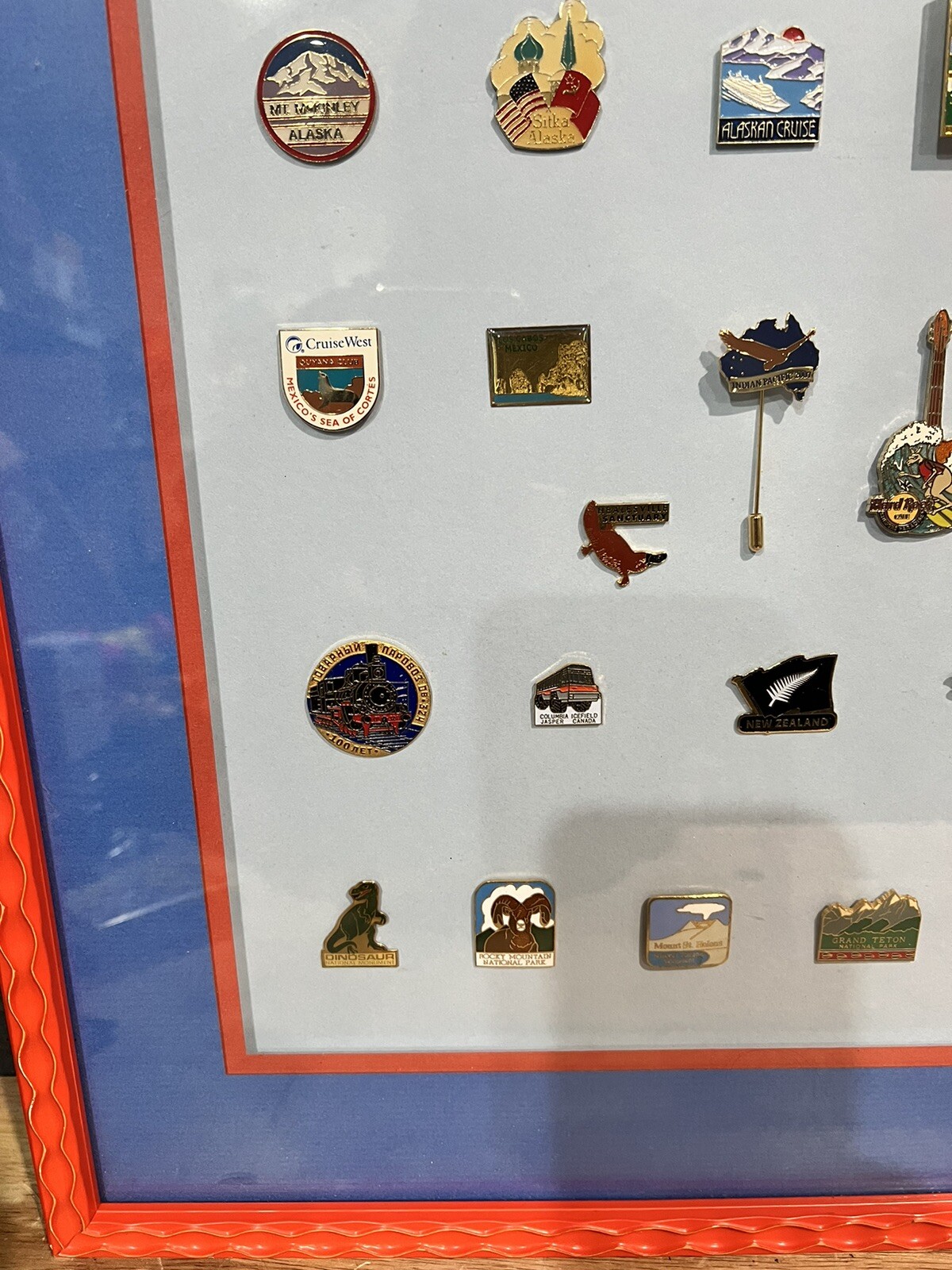 Framed National Parks, State And Other Miscellaneous Pins – Collectibles READ