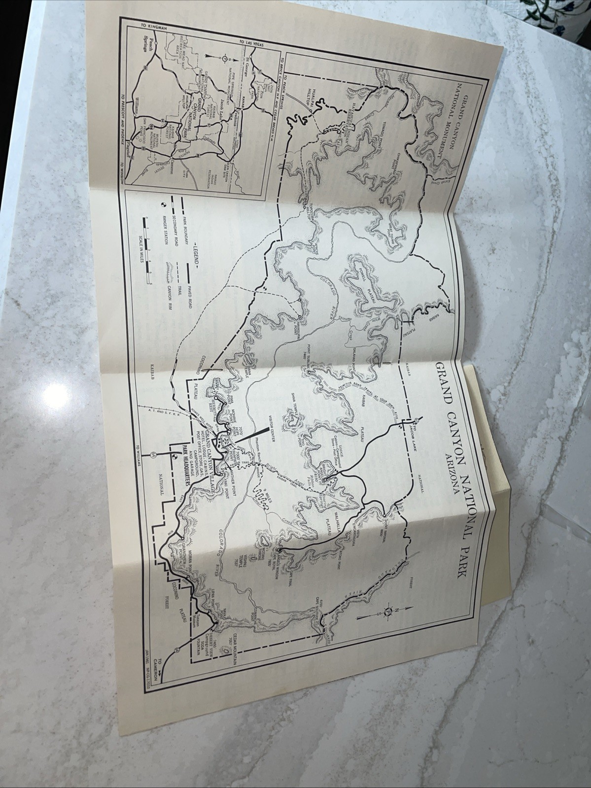 Vintage 1959 The Grand Canyon National Park Brochure Arizona -Watch Tower