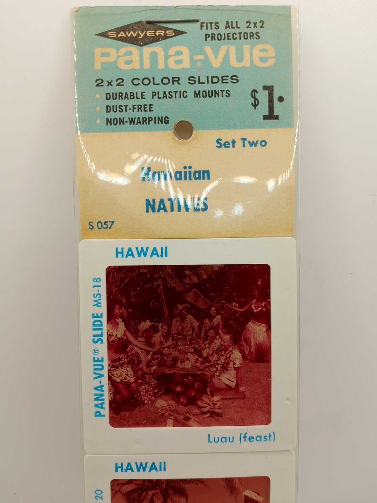 Vintage Pana Vue Slides – Hawaii Natives Dancers Feast