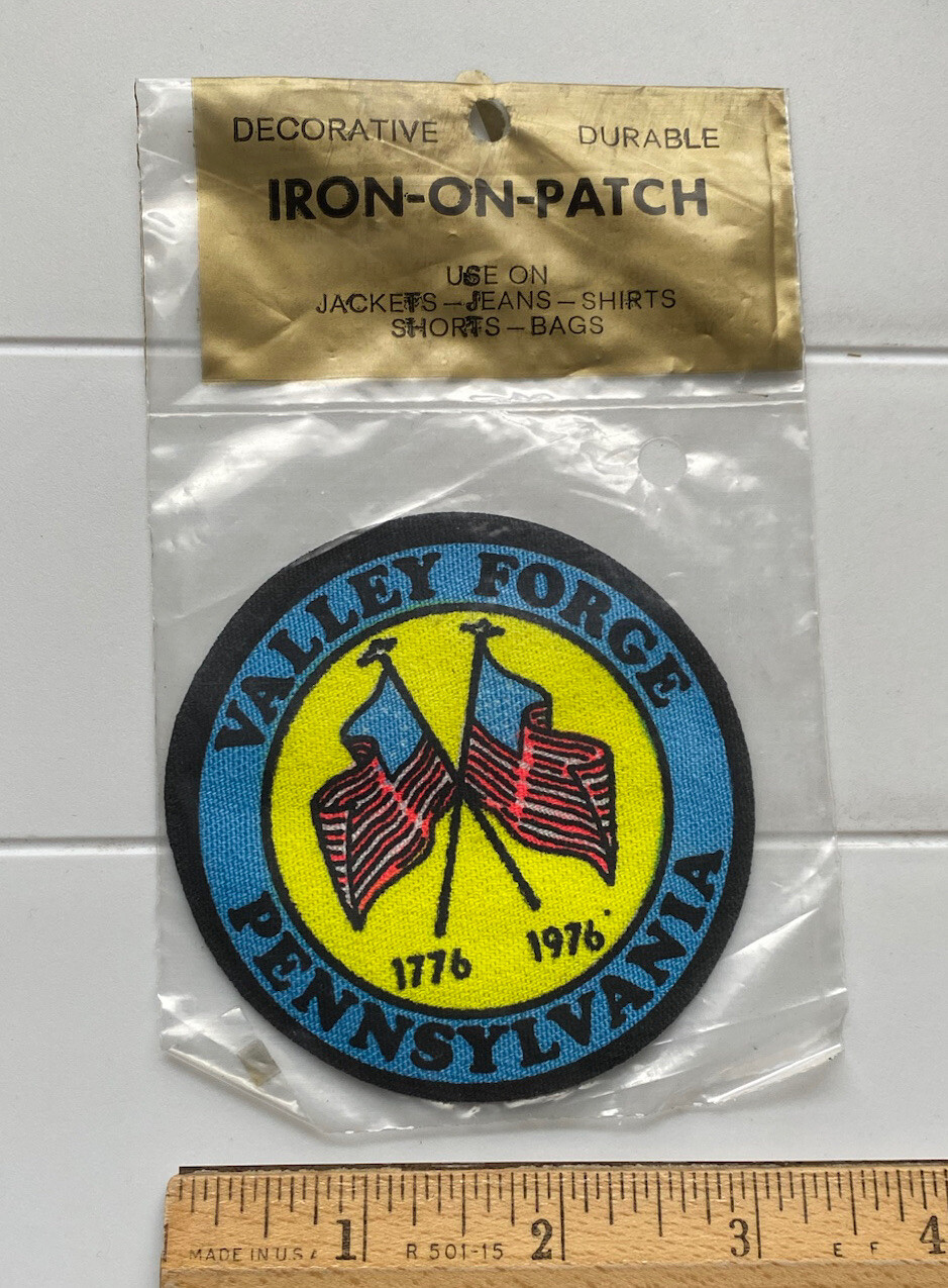 NIP Vintage Valley Forge Pennsylvania 1776-1976 American Revolution Patch Badge