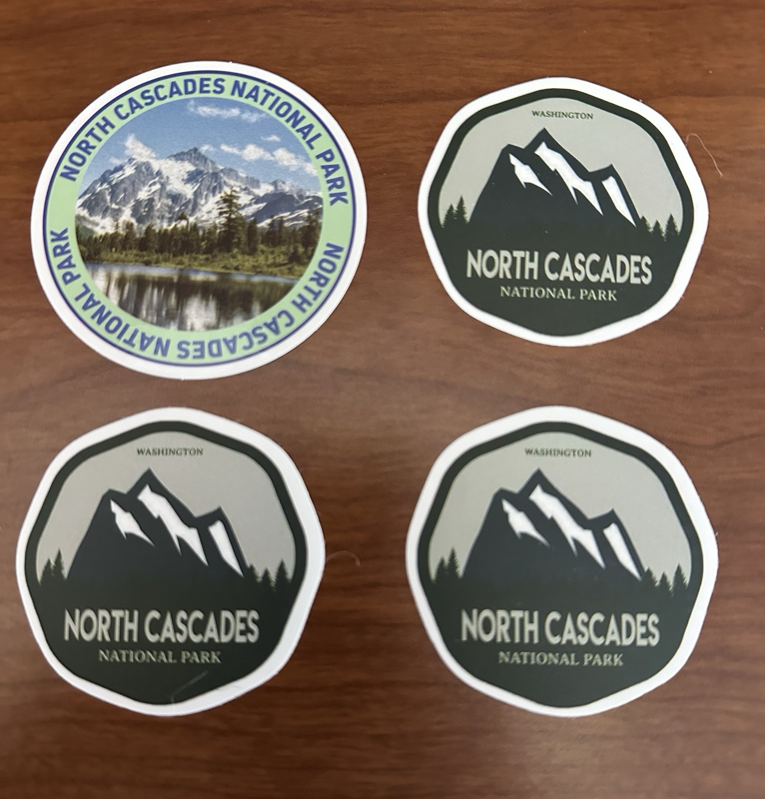 North Cascades National Park/adventure Stickers Set Of 4