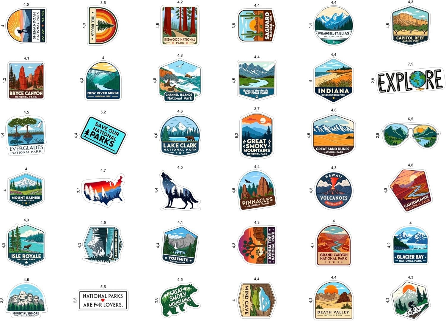 Ultimate 100 Pcs Vinyl Stickers for Water Bottles, Laptops & Nature Lovers