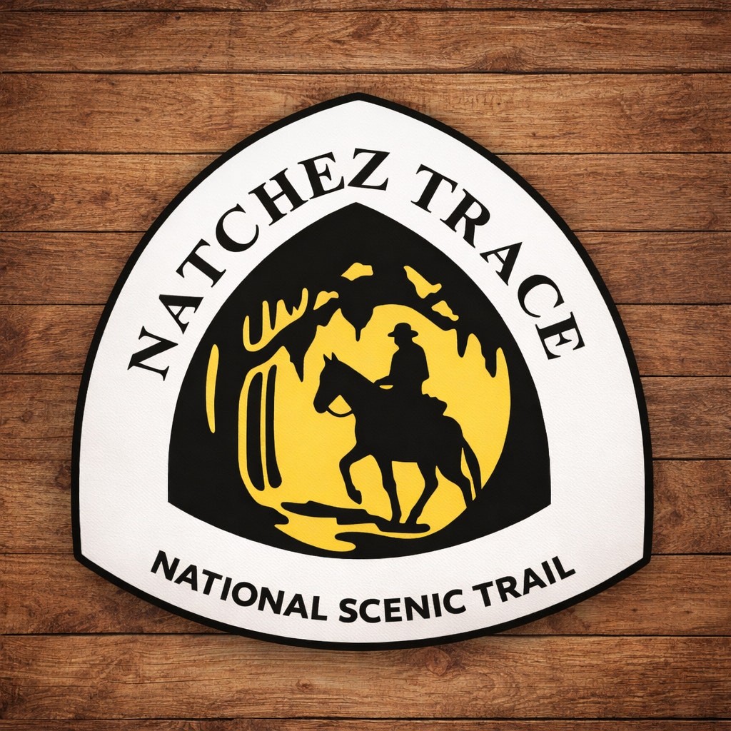 Natchez Trace National Scenic Trail Sign Route Marker Tennessee Alabama