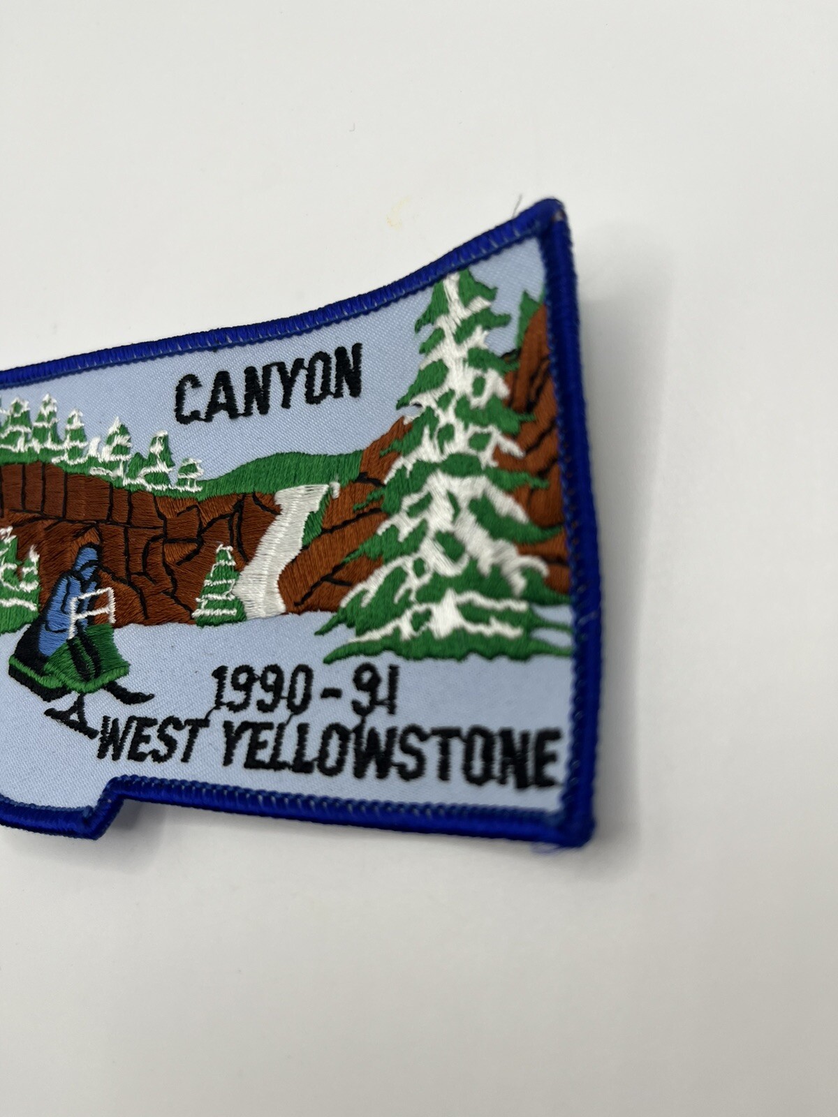 Canyon West Yellowstone Embroidered Patch, Montana 1990-91 COLLECTOR PATCH