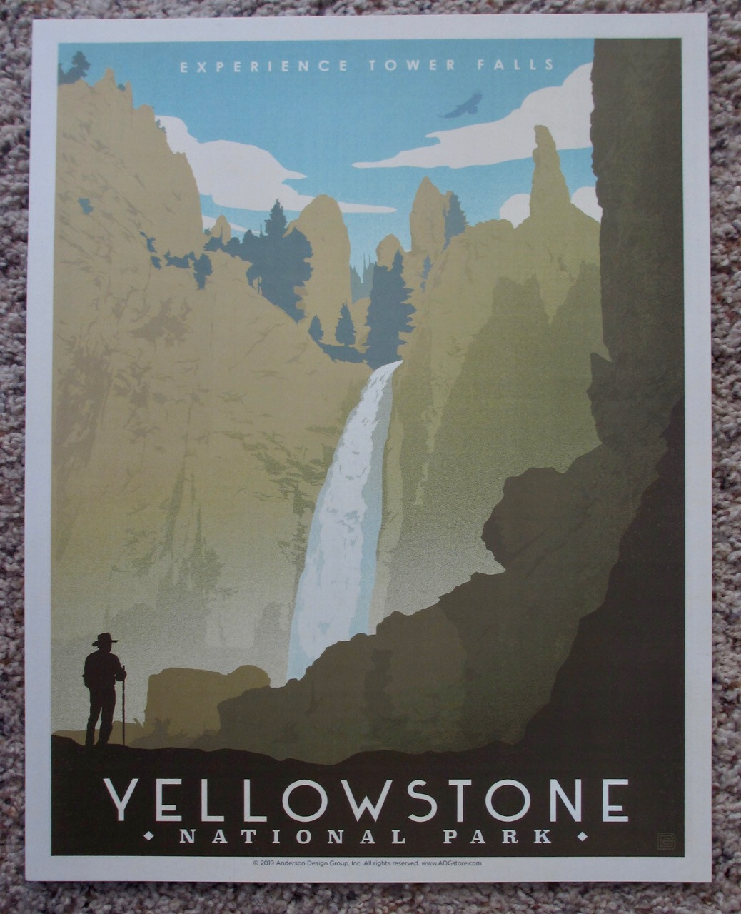 Grand Canyon of the Yellowstone National Park Art Print 11×14