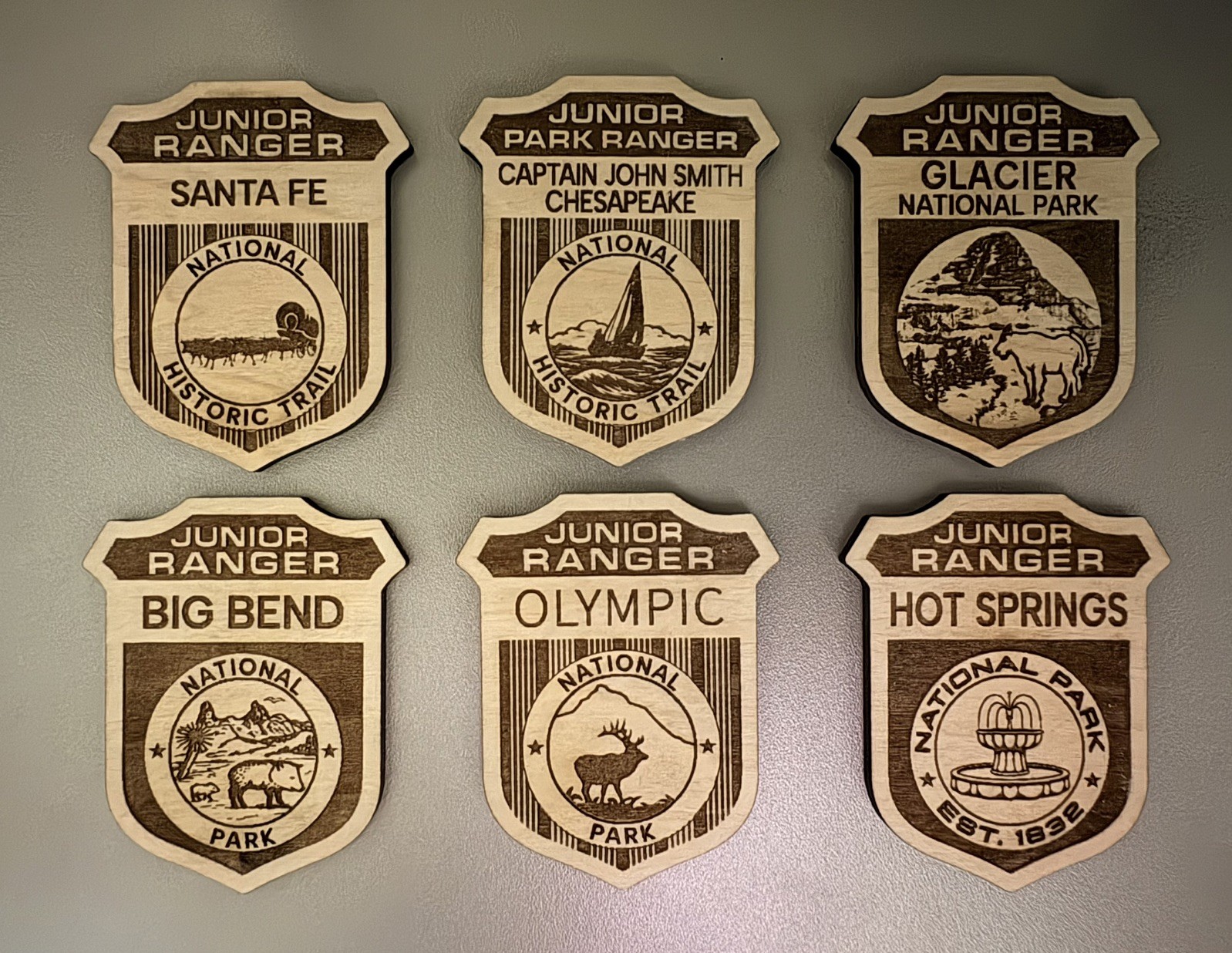 All National Park Service Junior Ranger Badges – Sold Individually