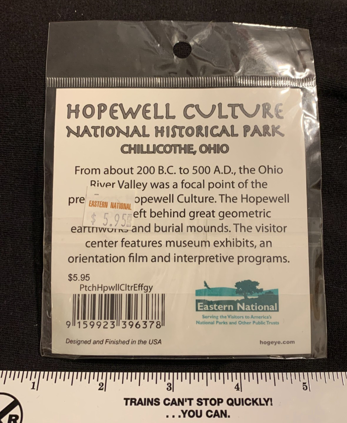 HOPEWELL CULTURE NATIONAL HISTOICAL PARK Embroidered Iron-On Patch