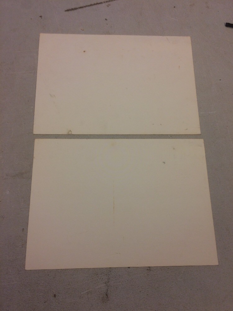 U. S. FOREST SERVICE SALE AREA BOUNDARY UNUSED PAIR CARDBOARD SIGNS
