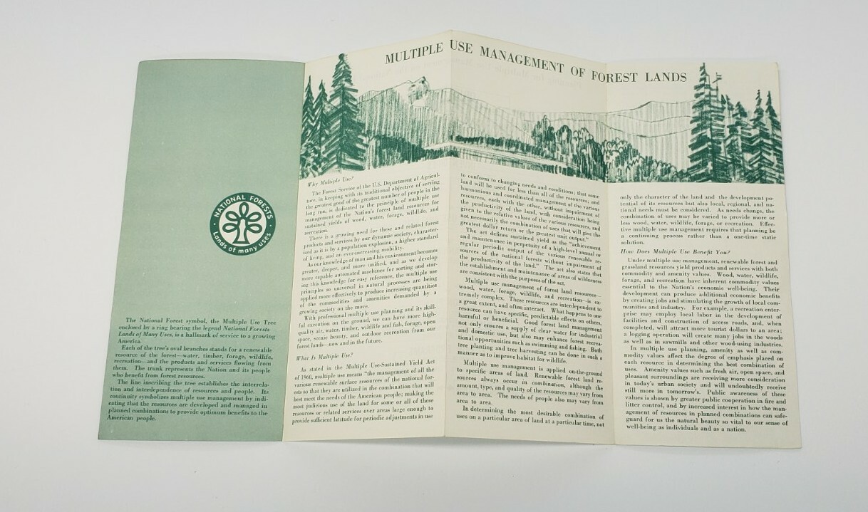 1966 USFS Forest Conservation for a Growing Nation Vintage Brochure