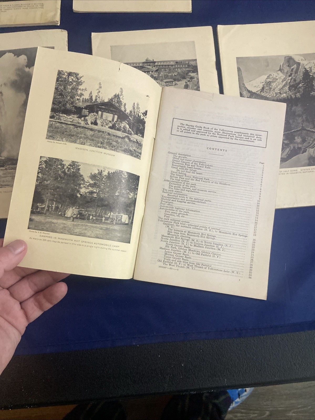 Lot of 6 NATIONAL PARK Guide Books from 1932 & 1933 – VG+ Yosemite Glacier +