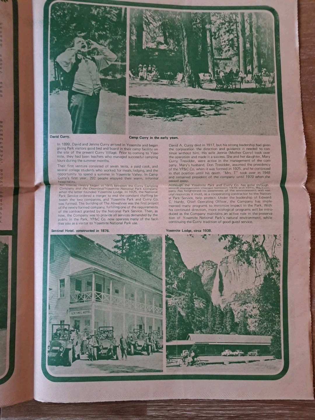 Yosemite Guide National Park California 1978 Broadsheet Newspaper