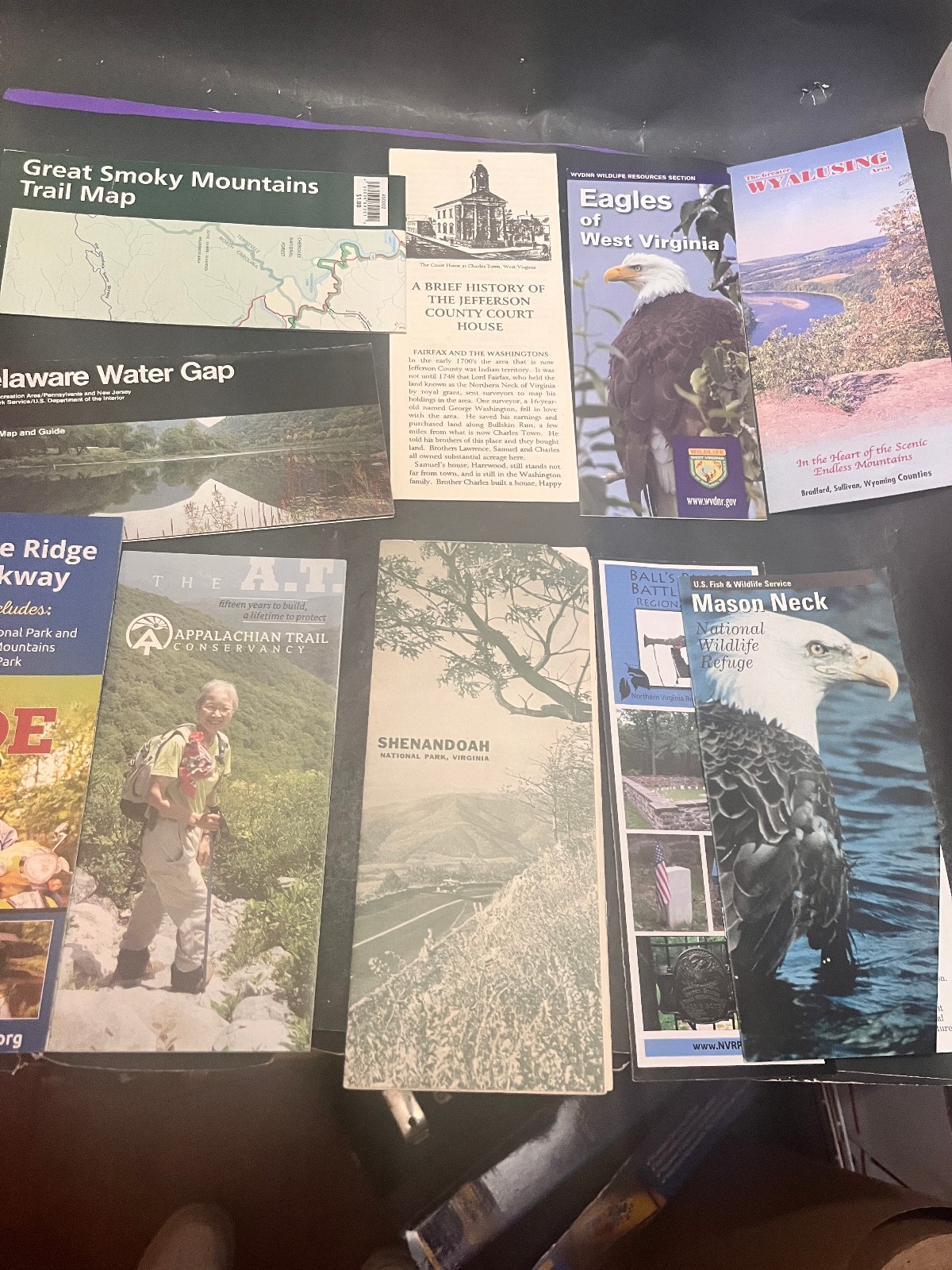 National Park Service Brochures Lot 9 NPS West Virginia & others