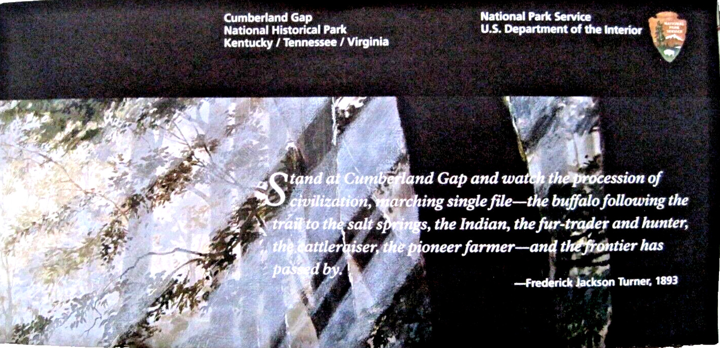 Cumberland Gap National Historic Park National Park Service Unigrid Brochure Map