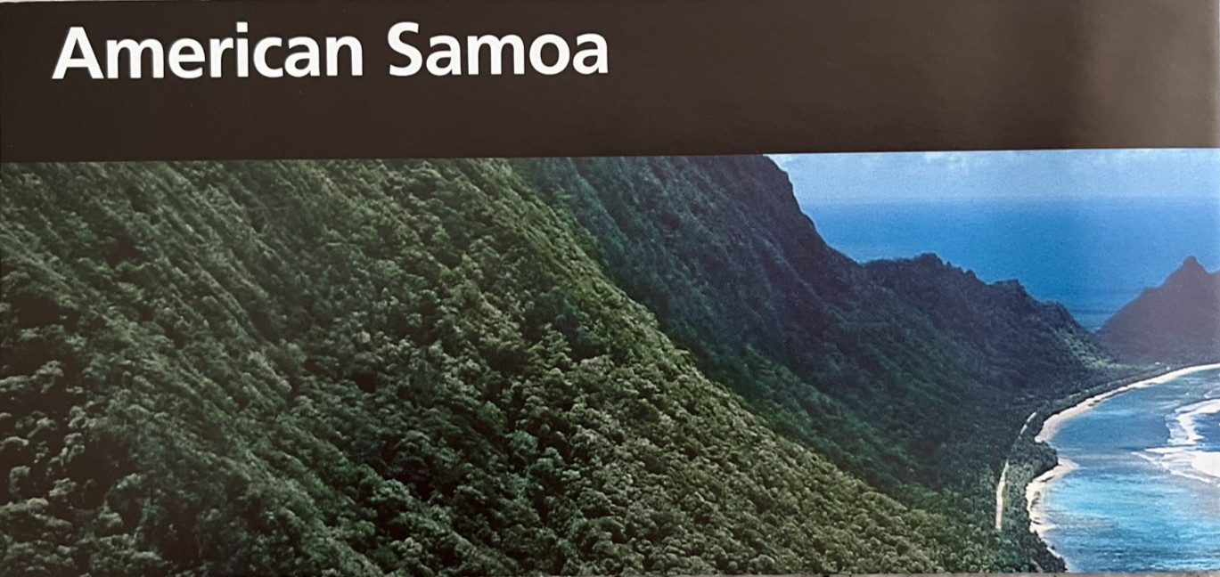 NATIONAL PARK of AMERICAN SAMOA NATIONAL PARK SERVICE UNIGRID BROCHURE/MAP New