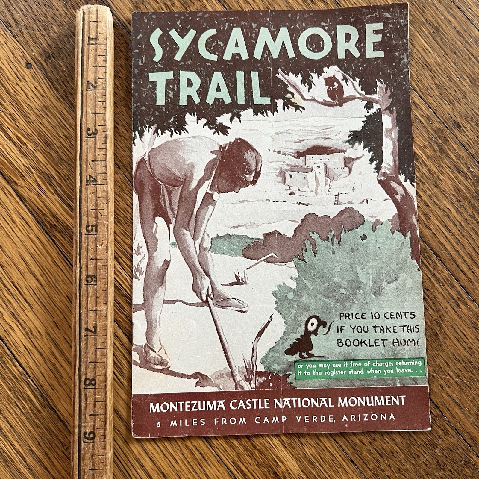 SYCAMORE TRAIL MONTEZUMA CASTLE NATIONAL MONUMENT GUIDE BOOK 1957