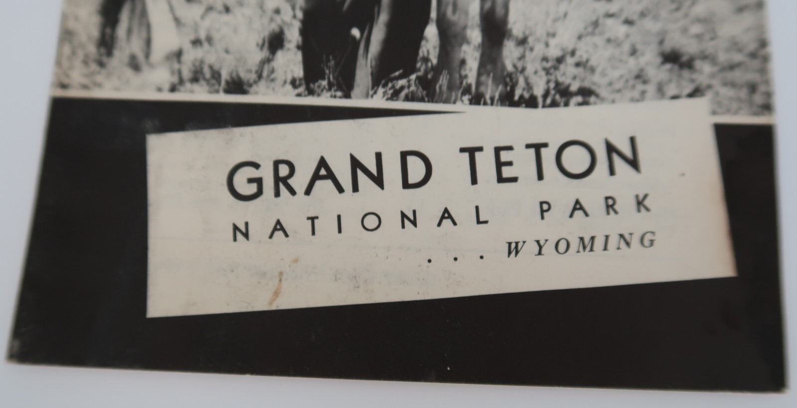 Vtg Grand Teton National Park Wyoming booklet 1940 Dept of Interior Ephemera