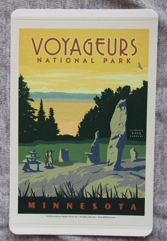 Voyageurs National Park Rectangular Vinyl Sticker New