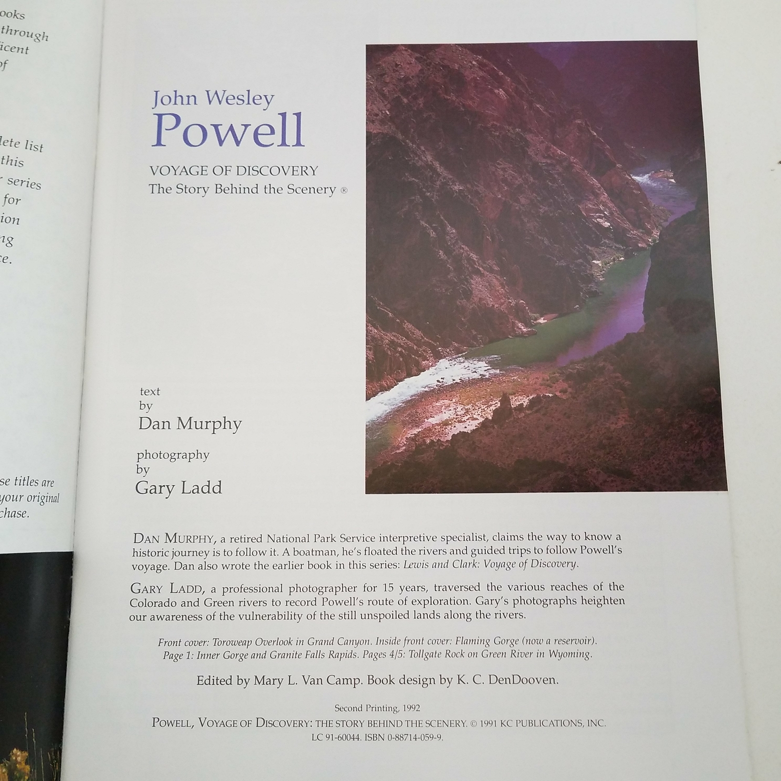 John Wesley Powell : Voyage of Discovery – The Story Behind The Scenery 08871405
