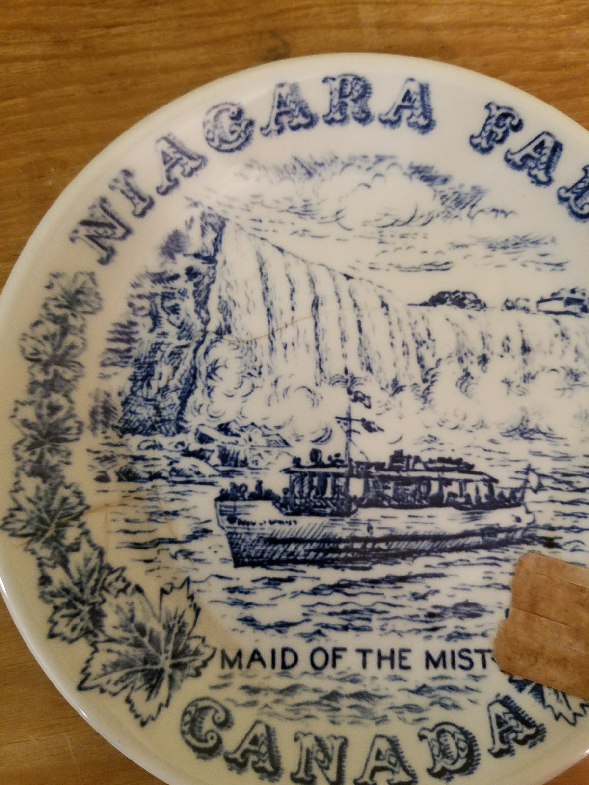 Niagara Falls Maid Of The Mist Wood & Sons Plate 4.5 “
