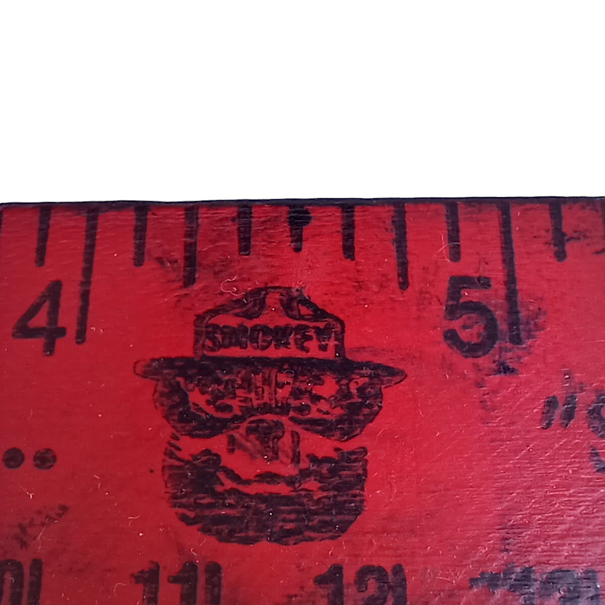 Vintage 1970’s Smokey The Bear Prevent Forest Fires Old Red Wood School Ruler