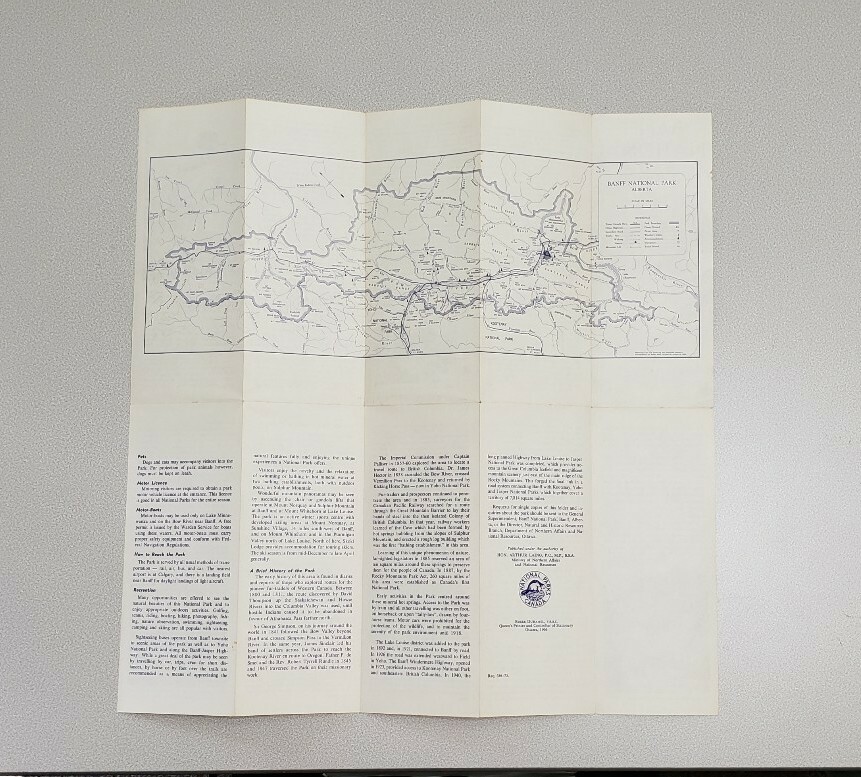 1966 Banff National Park Vintage Brochure – Alberta Canada