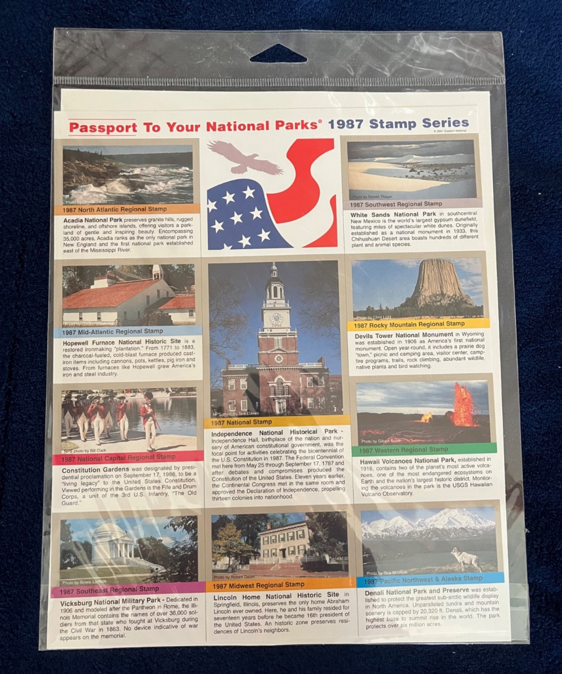 Passport To Your National Parks 1987 Stamp Series Sealed NEW