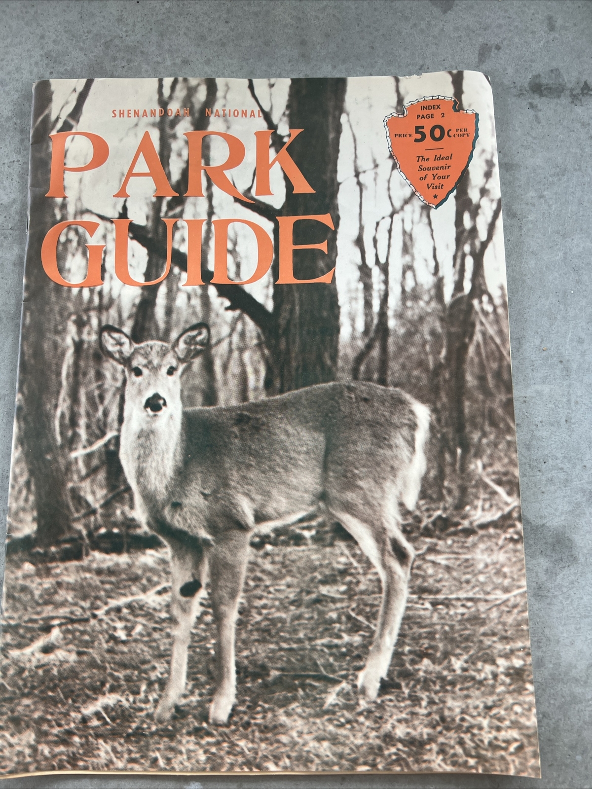 Vintage Shenandoah National Park and Skyline Drive Map and Profile Park Guide 19