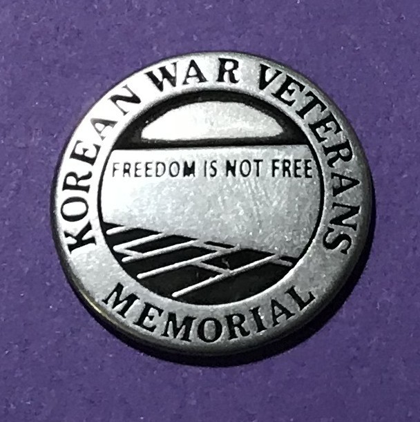 “New Listing!” Korean War Veterans Memorial Token