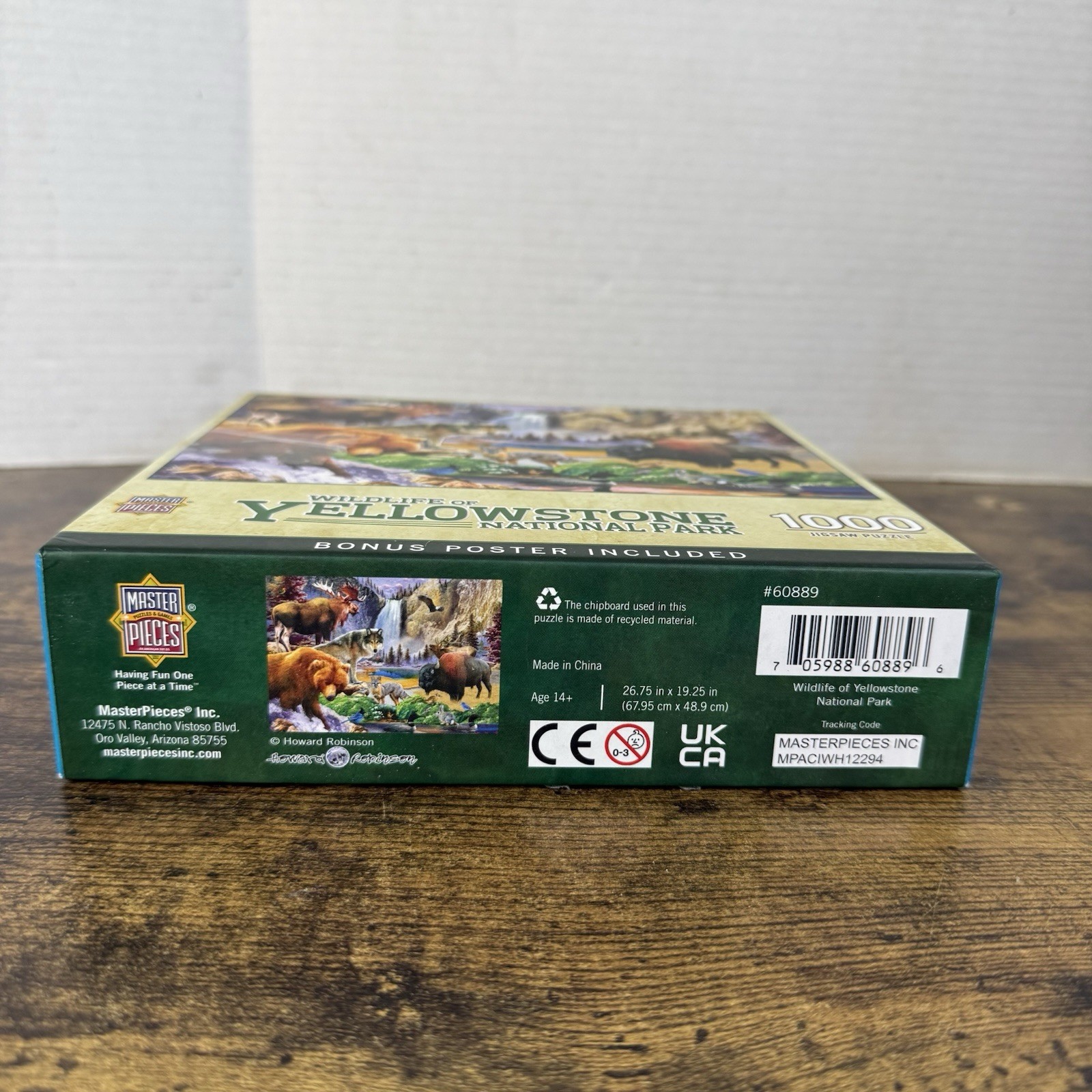 Rare WILDLIFE oF YELLOWSTONE NATIONAL PARK BONUS POSTER INCLUDED 1000pc #60889