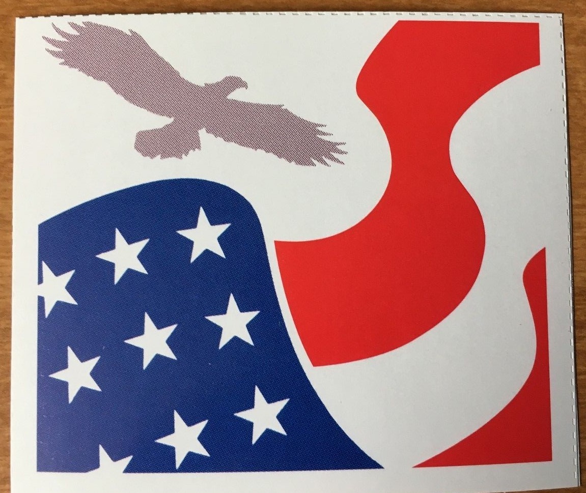Two(2) NPS Passport To Your National Parks logo decal stickers US Flag Eagle 