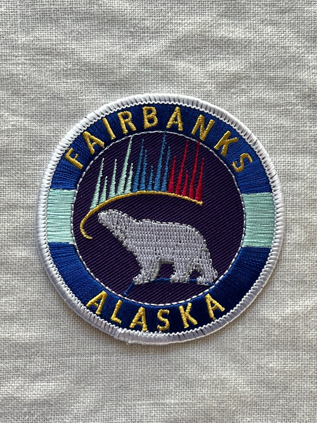 FAIRBANKS ALASKA 2 TRAVEL SOUVENIR COLLECTIBLE PATCHES