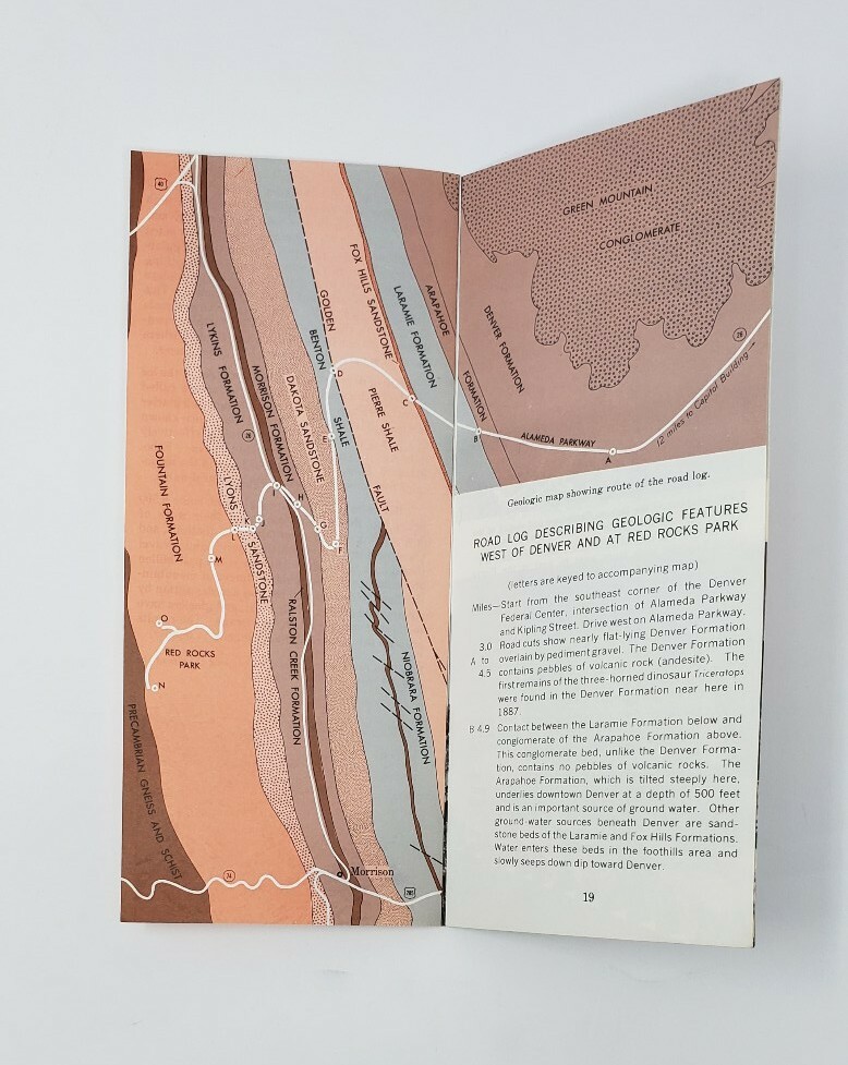 1967 Vintage Brochure – Denver’s Geologic Setting – USGS – USDOI