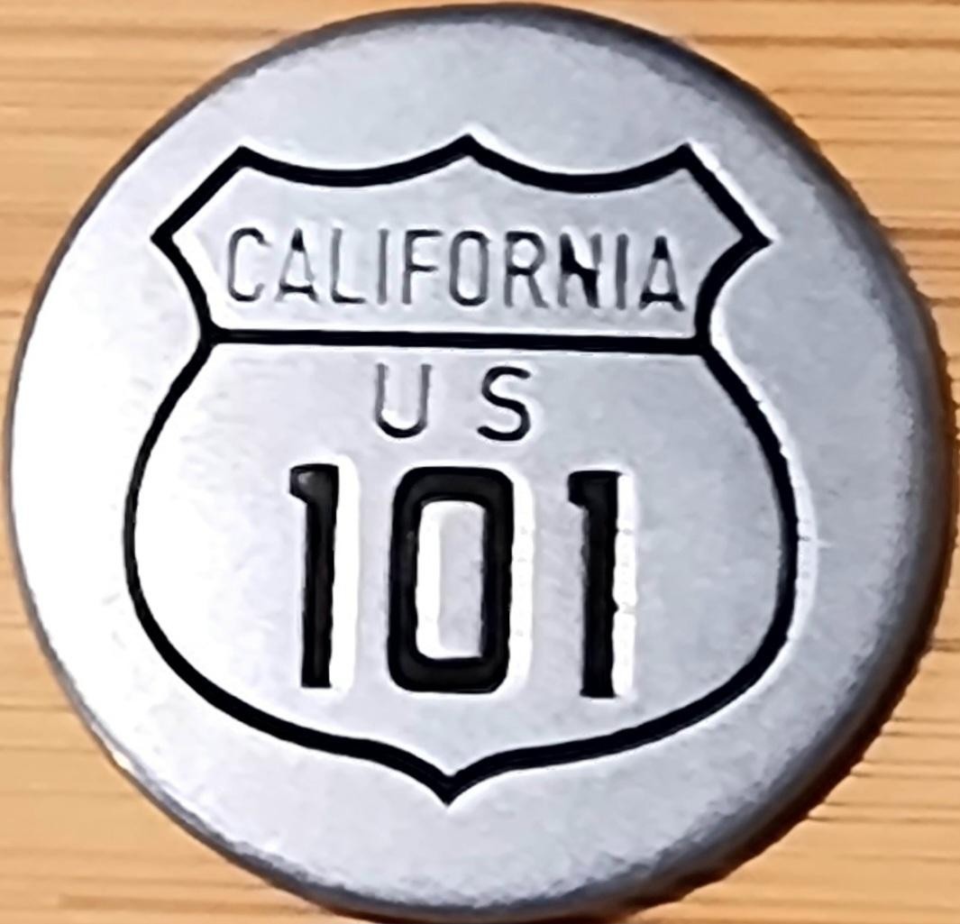 CALIFORNIA / OREGON US-101 HIGHWAY – NATIONAL PARK TYPE TOKEN