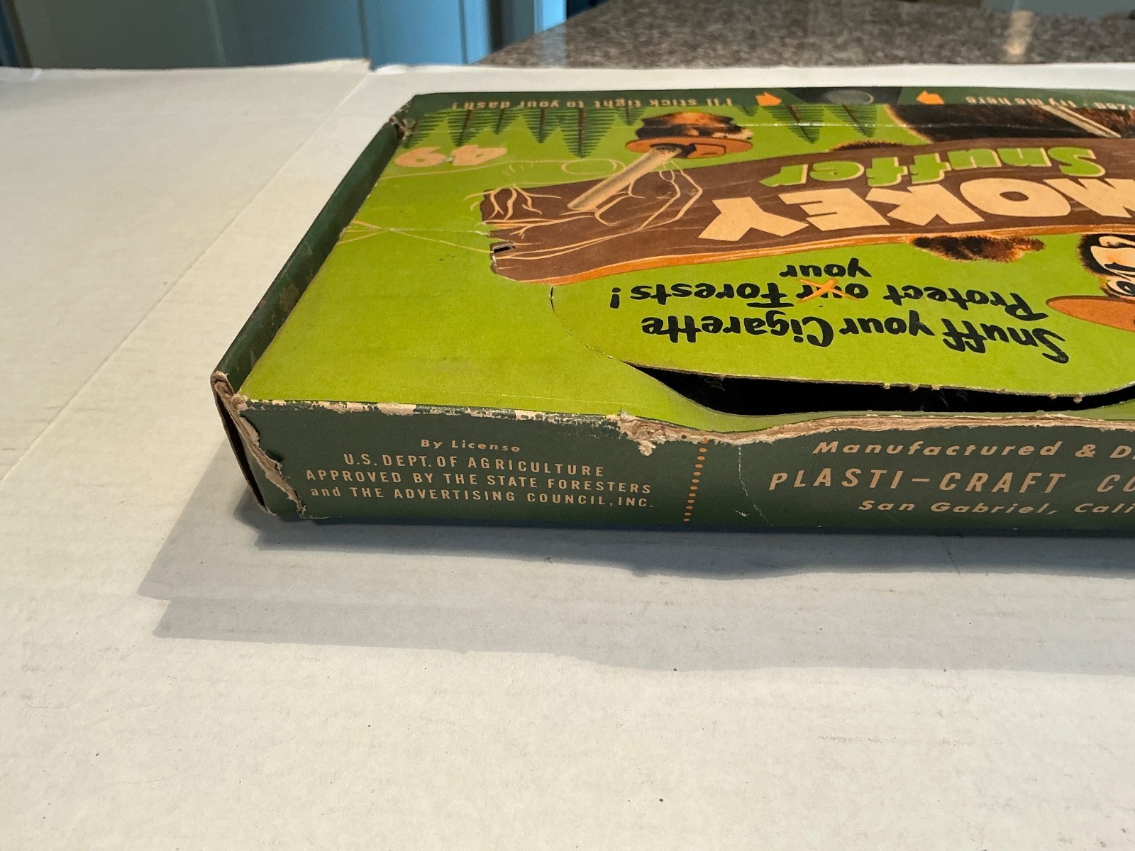 Vintage Smokey The Bear Snuffer Counter Display Box/14 Mint Snuffers/Rare 1950’s
