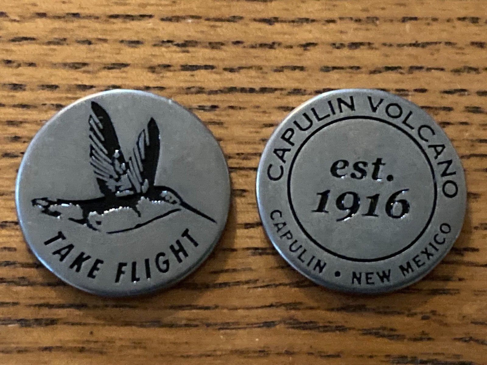 CAPULIN VOLCANO NATIONAL PARK Special Medallion New Mexico 1916 HUMMINGBIRD 1916